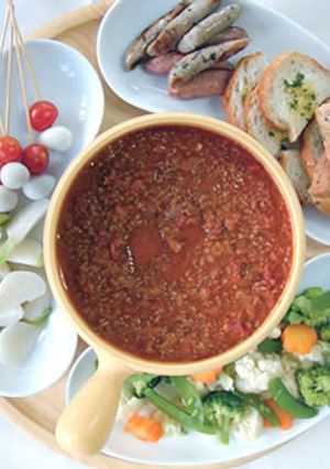 とろ～りチーズのミートソースフォンデュ-レシピのメイン写真