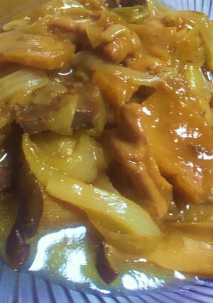 ホルモンすき焼きのタレ煮込みエリンギ-レシピのメイン写真