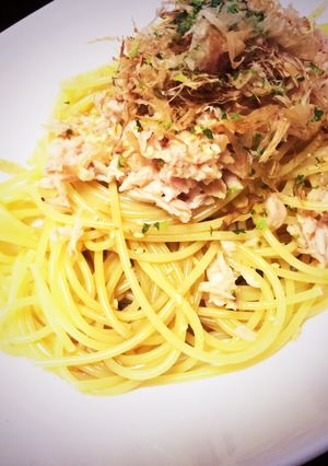 ツナと青のりで和風パスタ-レシピのメイン写真
