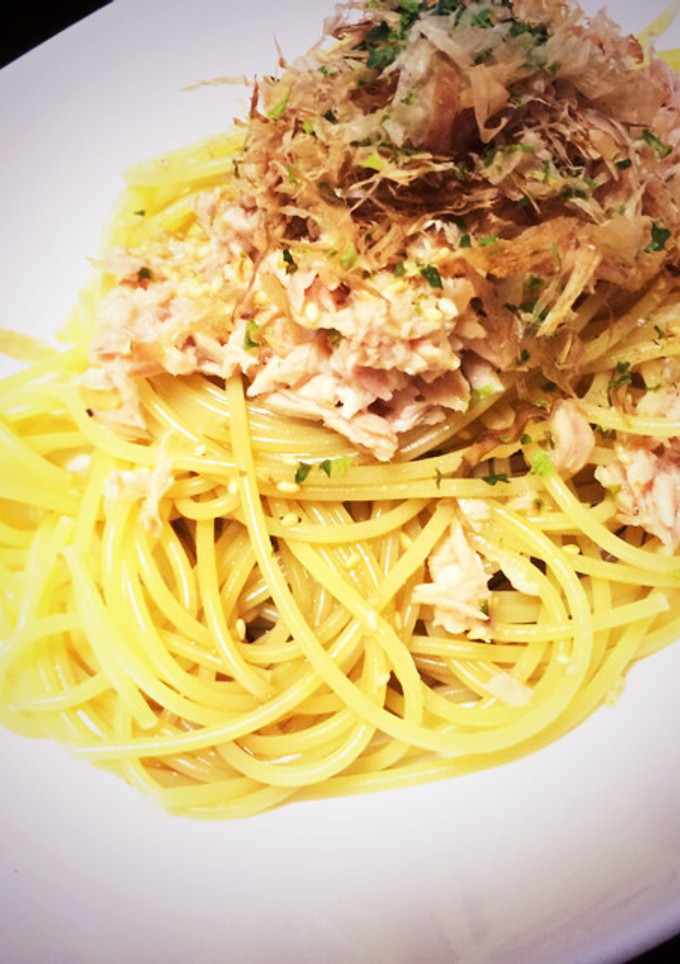ツナと青のりで和風パスタ-レシピのメイン写真