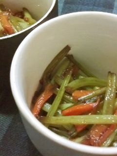 さつま芋茎のきんぴら-レシピのメイン写真