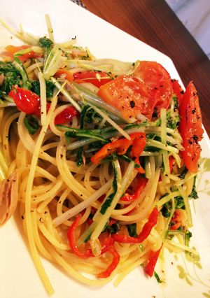 混ぜる✨簡単✨水菜 ツナ トマトパスタ✨-レシピのメイン写真
