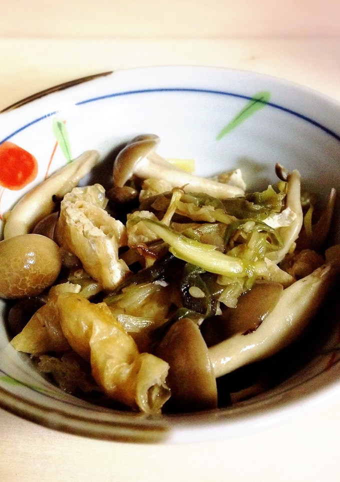 簡単美味♡茗荷しめじ油揚げの炒め煮♡-レシピのメイン写真