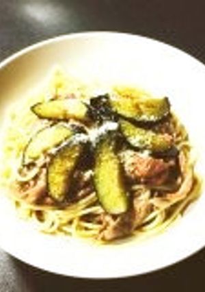 ナスと牛肉のパスタ-レシピのメイン写真