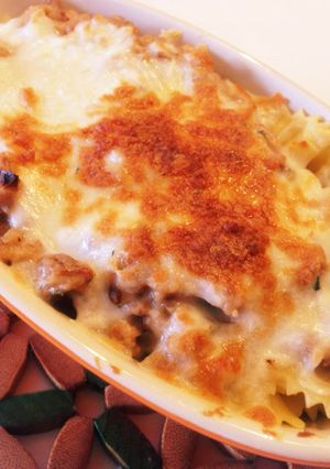 鶏ひき肉とミントのマカロニグラタン-レシピのメイン写真