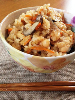 お豆たっぷり五目ご飯-レシピのメイン写真