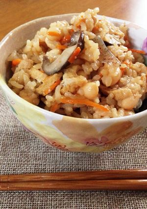お豆たっぷり五目ご飯-レシピのメイン写真