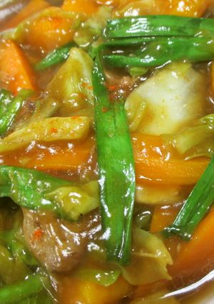 ☆野菜の甘辛あんかけ-レシピのメイン写真