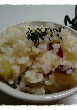 白だし使ってさつまいもご飯-レシピのメイン写真