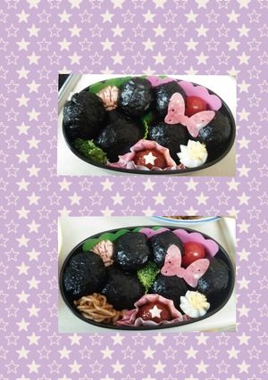 キャラ弁♪ミッキー&ミニー♪-レシピのメイン写真