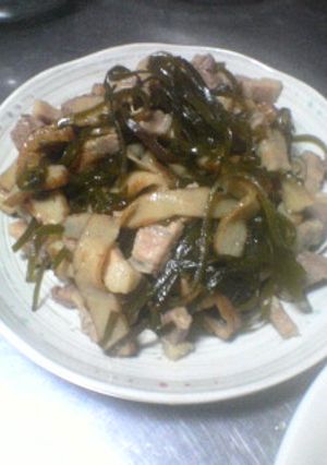 クーブイリチー（昆布の炒め煮）-レシピのメイン写真