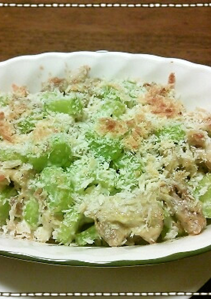 セロリと鶏肉のマヨネーズ焼き-レシピのメイン写真
