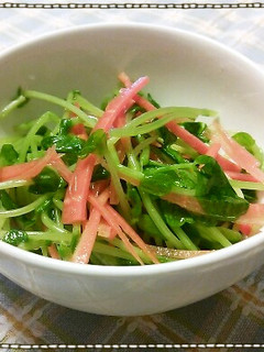 豆苗とにんじんのナムル-レシピのメイン写真