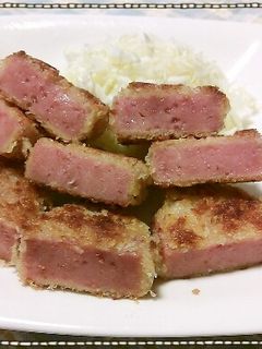 市販のソーセージバーグでハムカツ-レシピのメイン写真