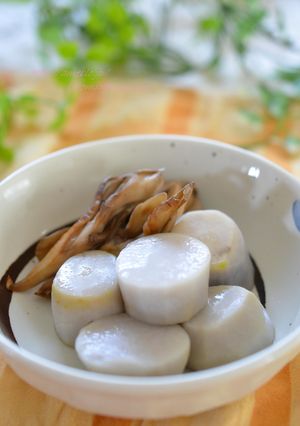 里芋の甘煮✿塩バターの焼き舞茸添え♫-レシピのメイン写真