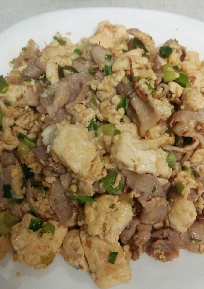 簡単☆豚肉と木綿豆腐の和風炒め♡-レシピのメイン写真