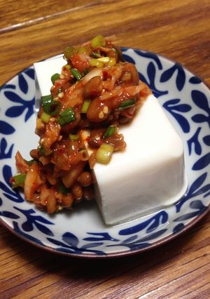 ダイエットにも！ヘルシーキムチ納豆腐-レシピのメイン写真