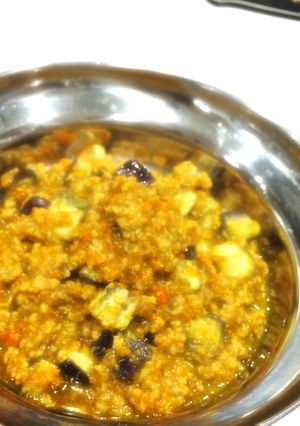 旬の茄子でキーマカレー-レシピのメイン写真