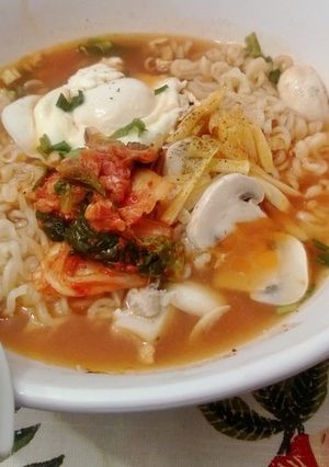 おいしいキムチラーメンの食べ方♪-レシピのメイン写真