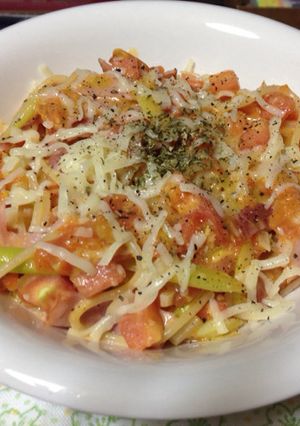 簡単なのに美味♡トマトクリームパスタ-レシピのメイン写真