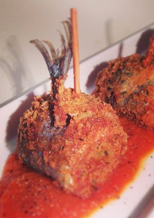 秋刀魚のくるくるチーズフライ-レシピのメイン写真
