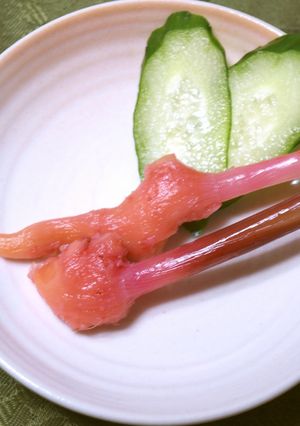 葉しょうがの梅酢漬け（簡単紅生姜）-レシピのメイン写真