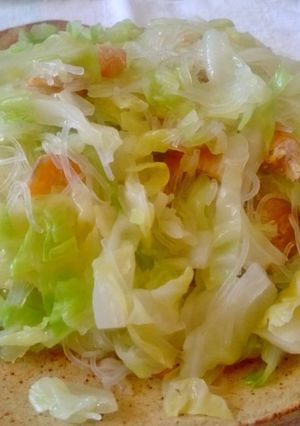 干しエビとキャベツのはるさめ炒め-レシピのメイン写真