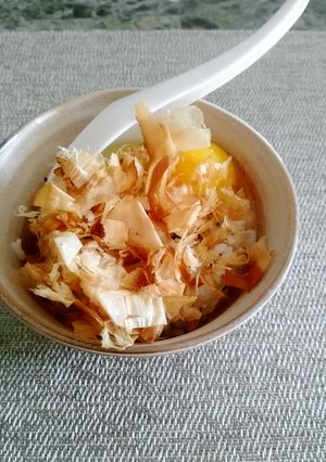 かつおぶしたっぷりのふわふわ卵ご飯-レシピのメイン写真