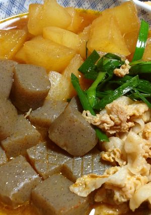 旨辛☆大根とこんにゃくの韓国風煮物-レシピのメイン写真