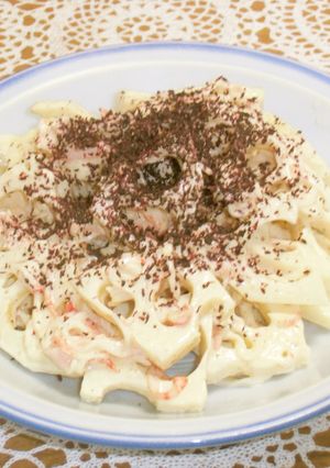 蓮根の白梅和え-レシピのメイン写真