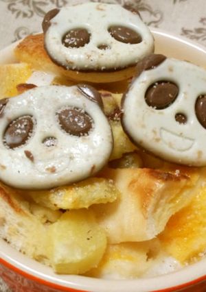 さくさくぱんだのパンプディング-レシピのメイン写真