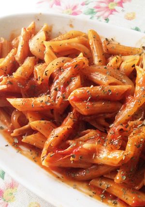 ズボラなトマトジュースでケチャップパスタ-レシピのメイン写真