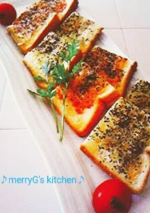 ♡トーストＤeスナック♡（トマト風味)-レシピのメイン写真
