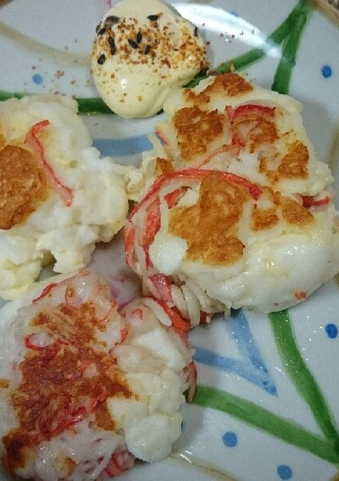 さくっとふわっと☆カニカマはんぺん焼き-レシピのメイン写真