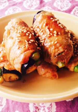 簡単！肉巻き野菜〜旦那さんLOVE♡〜-レシピのメイン写真