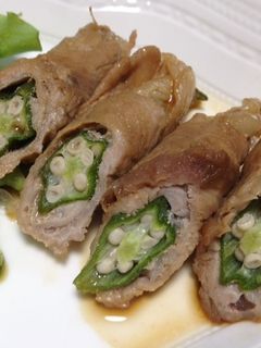 オクラの豚肉巻き-レシピのメイン写真