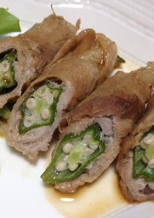 オクラの豚肉巻き-レシピのメイン写真