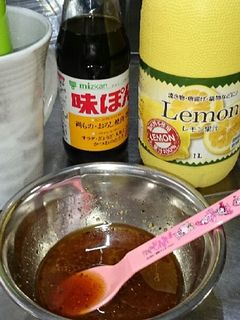 簡単節約ミツカンポン酢梅昆布茶ドレ-レシピのメイン写真