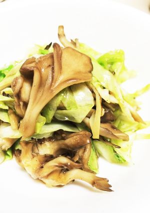 お弁当に!キャベツと舞茸のパッと炒め-レシピのメイン写真
