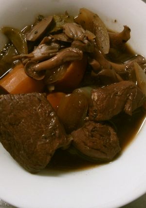 きのこと 鶏肉の 赤ワイン 煮込み.*゜-レシピのメイン写真