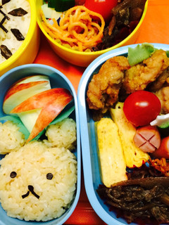 幼稚園のお弁当♡簡単くまちゃん-レシピのメイン写真