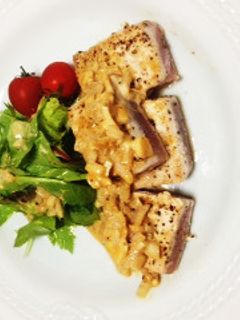 まぐろステーキ-レシピのメイン写真