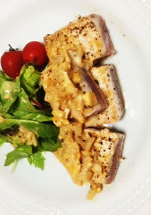 まぐろステーキ-レシピのメイン写真