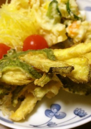 苦くない！ゴーヤと野菜のかき揚げ-レシピのメイン写真