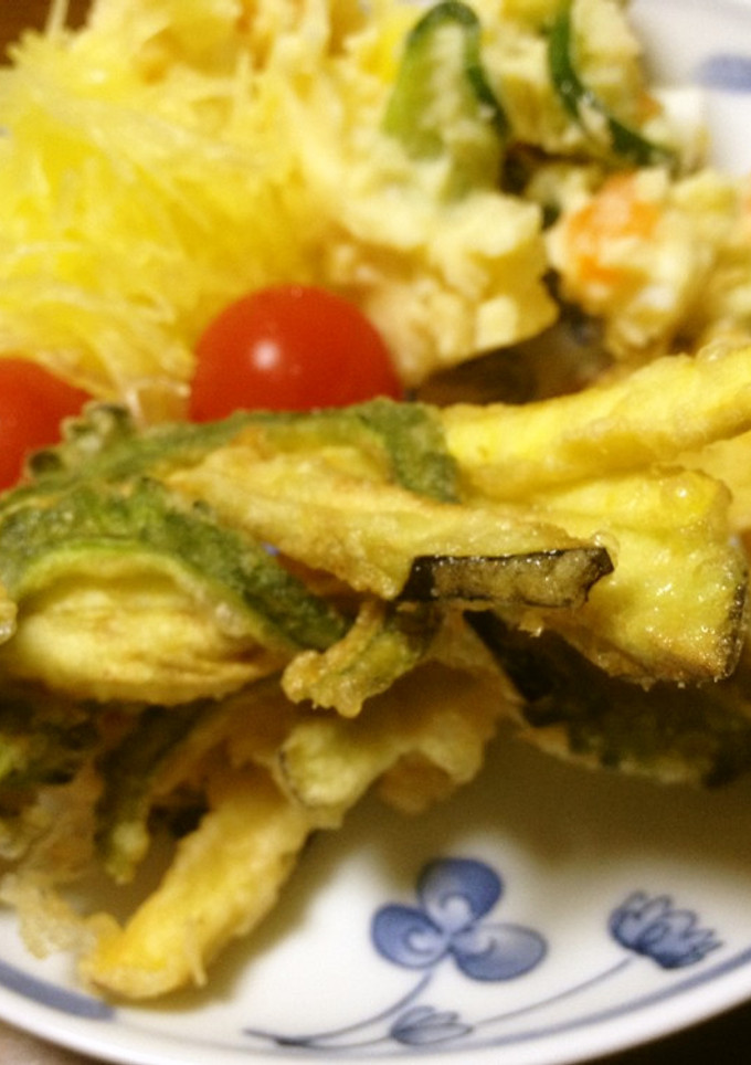 苦くない！ゴーヤと野菜のかき揚げ-レシピのメイン写真