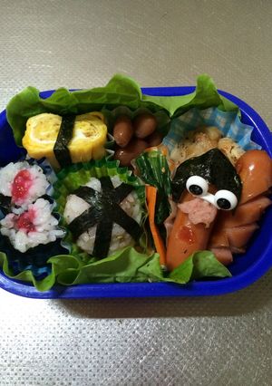 ウィンナーでキャラ弁2-レシピのメイン写真