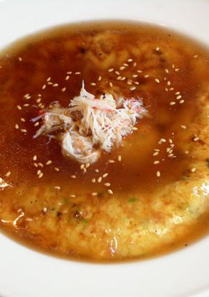香ばしく美味しいカニ玉の甘酢あんかけ♪-レシピのメイン写真