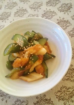胡瓜消費！胡瓜とちくわの照り煮-レシピのメイン写真