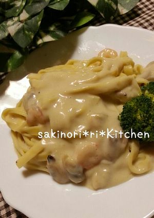 ぽってり豆乳クリームパスタ-レシピのメイン写真