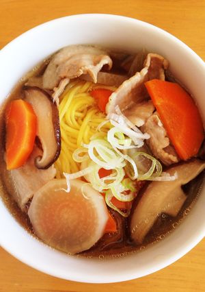 ランチにも♪野菜たっぷりあったかお素麺♪-レシピのメイン写真